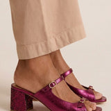 Mila | Farbige Sandalen mit Blockabsatz