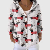 Berenike | Cardigan mit Kapuze und Rentieren