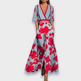 Eliana | Elegantes A-Linien-Kleid mit Blumenprint