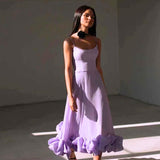 Eliana | Elegantes Maxikleid mit Rüschen