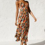 Eli | Midi-Kleid in Leuchtenden Farben
