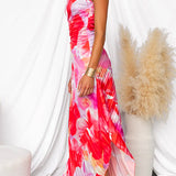 Yanira | Plissiertes Kleid mit Schulterfreiem Design