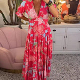 Floriana - Kleid mit leuchtenden Blumenmuster