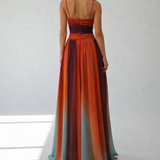 Lila | Edles Maxikleid