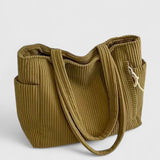 Léa | Noble bag in striped velvet with cord details
