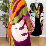 Rianna - Kleid mit abstraktem Print