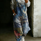 Pauline | Denim-Overall im Patchwork-Look
