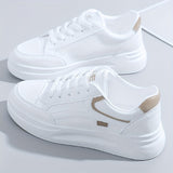 Elegante weisse leichte Komfort-Sneaker