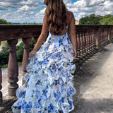Uri | Midikleid mit Blumenmuster und Volants