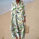 Elegant summer dress with print