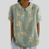 Elegant floral top with high wearing comfort