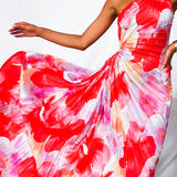 Yanira | Plissiertes Kleid mit Schulterfreiem Design