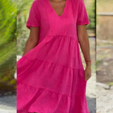 Bexley - Elegantes Sommerkleid mit V-Ausschnitt
