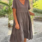 Bexley - Elegantes Sommerkleid mit V-Ausschnitt