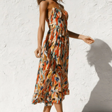 Eli | Midi-Kleid in Leuchtenden Farben