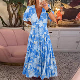 Floriana - Kleid mit leuchtenden Blumenmuster