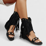 Eira - Elegante Sandalen mit Fransen