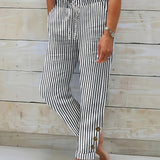 Raquelle - Gestreifte Casual-Hose für Damen