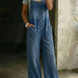 Yasmine | Ärmelloser Latz-Jumpsuit mit Taschen