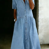 Élodie | Denim-Hemdkleid