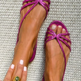 Nina | Flache Sandalen mit Knotendetail