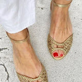 Malia | Glitzernde Slingback-Sandalen mit Absatz