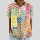 Elegantes Floral Comfort-Top für Damen