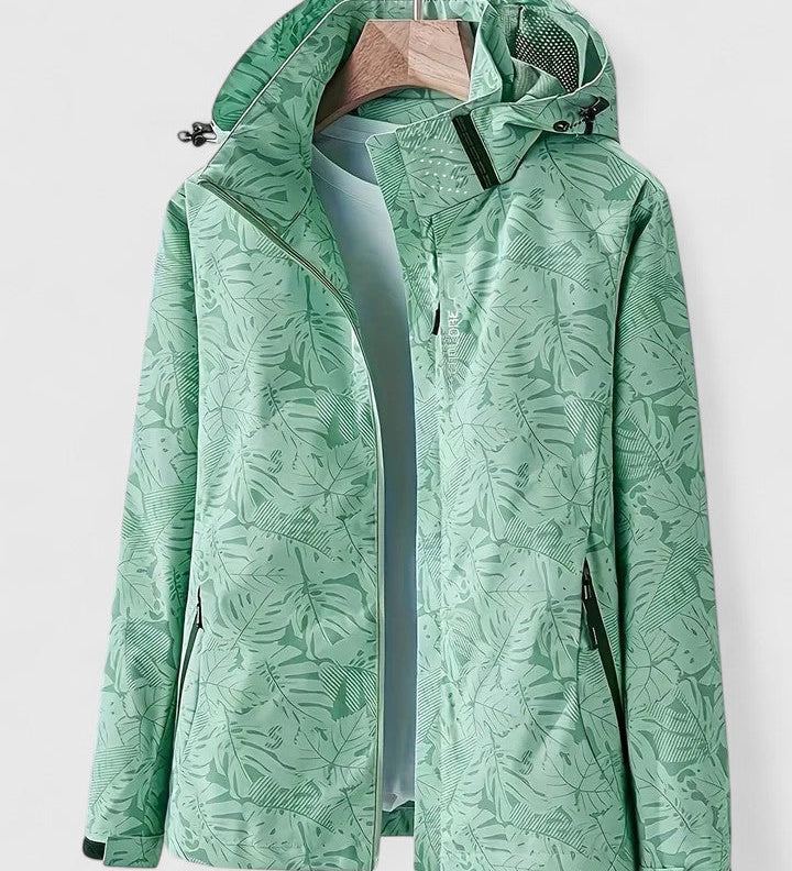 Tania – Schwarze Regenjacke mit Kapuze