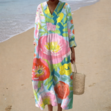 Elegant summer dress with print