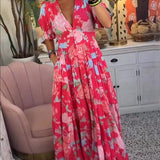 Floriana - Kleid mit leuchtenden Blumenmuster
