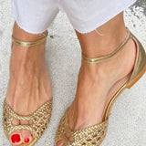 Malia | Glitzernde Slingback-Sandalen mit Absatz