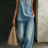 Morgane | Zweiteiliges Denim-Set
