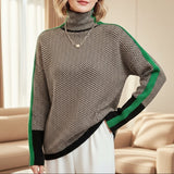 Eleanor | Luxury Herringbone High Neck
