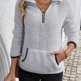 Juliette | Mittellanger Kapuzenpullover mit Reissverschluss