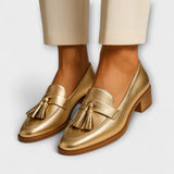 Céleste | Goldfarbene Loafers