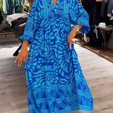 Carmilla - Elegantes Kleid mit lebendigem Print