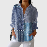 Leichte und farbenfrohe Bluse mit Prints