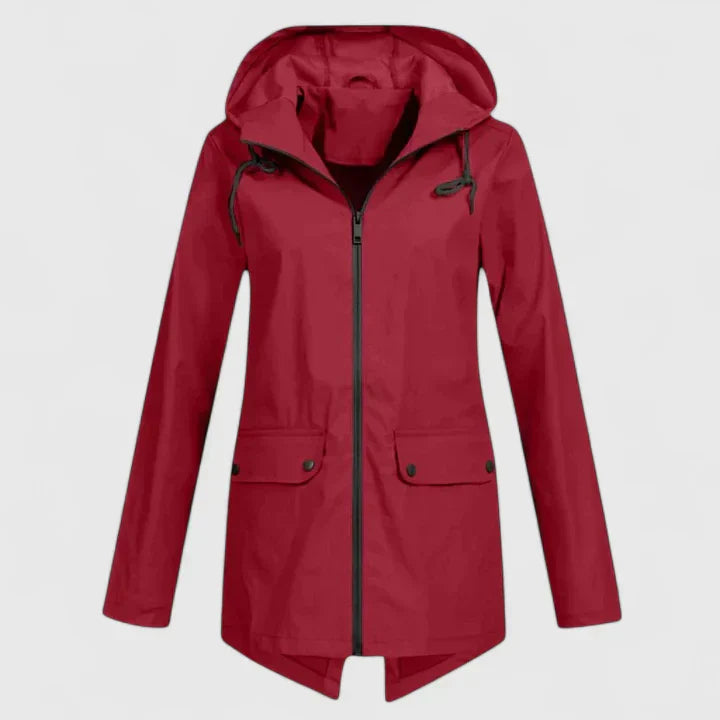 Vanessa – Blaue Funktionsjacke mit Kapuze