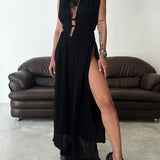 Zolla - Strukturierte Kleid mit Schlitz