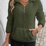 Juliette | Mittellanger Kapuzenpullover mit Reissverschluss