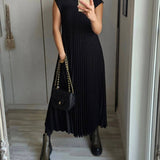 Vita | Ärmelloses Plisseekleid