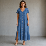 Helene | Retro Denim Dress