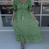 Felicity - Kleid mit Küstenwellen-Design
