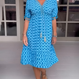 Felicity - Kleid mit Küstenwellen-Design