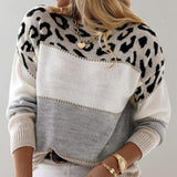 Diane | Leopard-accent sweater