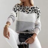 Diane | Leopard-accent sweater