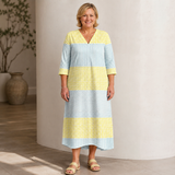 Sandra – Gestreiftes Kleid in Pastelltönen