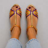 Siena | Farbige Riemchen-Sandalen