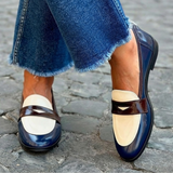 Claudia | Mokassins mit Kontrastdetails