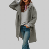 Freja | Eleganter Mantel für den Alltag in mittlerer Länge